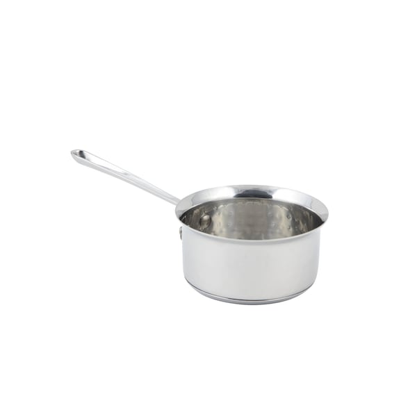 Bon Chef Cucina Butter Warmer, Hammered Finish, Ind Btm, 4 1/2" Handle, 4 7/8" Dia. X 2 1/4" H, 16 Oz 60009HF - main
